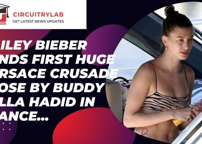 Hailey Bieber lands first huge Versace crusade close by buddy Bella Hadid in France…